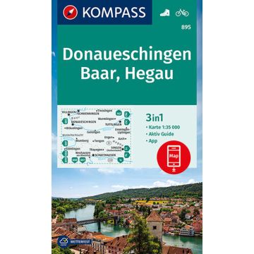 Wanderkarte Kompass 895 Donaueschingen 1:35 000