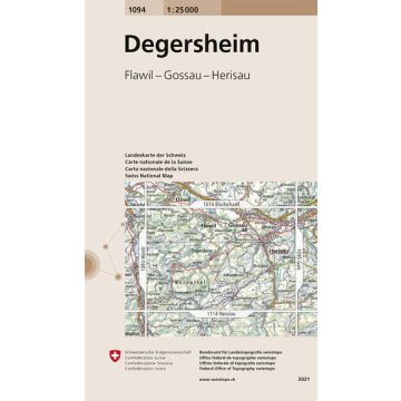 1094 Degersheim 1:25 000 / Swisstopo