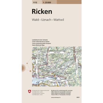 1113 Ricken 1:25 000 / Swisstopo