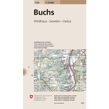 1135 Buchs 1:25 000 / Swisstopo
