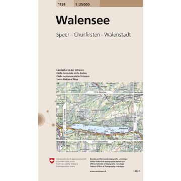 1134 Walensee 1:25 000 / Swisstopo