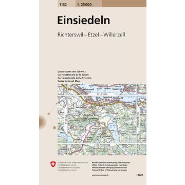 1132 Einsiedeln 1:25 000 / Swisstopo