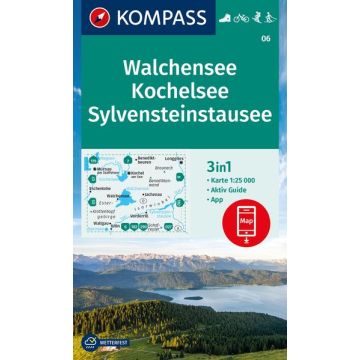 Wanderkarte Kompass 06 Walchensee Kochelsee