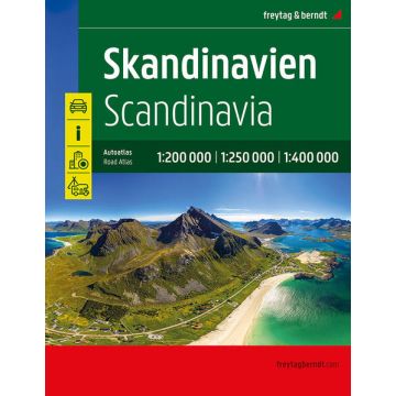 Strassenatlas Skandinavien  1:250 000/1:400 000 / Freytag & Berndt