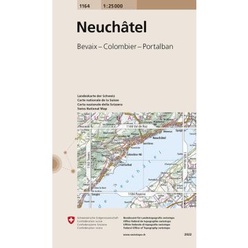 1164 Neuchâtel 1:25 000 / Swisstopo