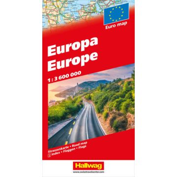 Carte routière Europe 1:3 600 000 / Hallwag