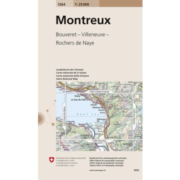 1264 Montreux 1:25 000 / Swisstopo