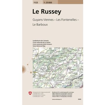 1123 Le Russey 1:25 000 / Swisstopo