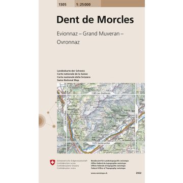 1305 Dent de Morcles 1:25 000 / Swisstopo