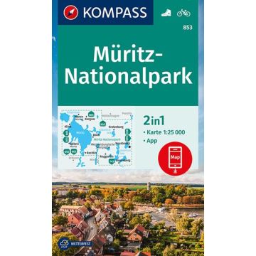 Wanderkarte Kompass 853 Müritz-Nationalpark 