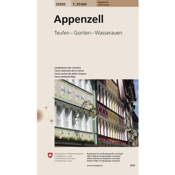 25003 Appenzell 1:25 000 / Swisstopo (Hauptorte)