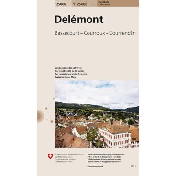 25008 Delémont 1:25 000 / Swisstopo (Hauptorte)