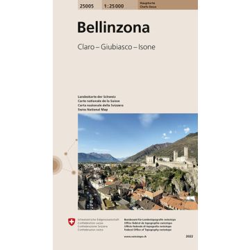 25005 Bellinzona 1:25 000 / Swisstopo (Hauptorte)