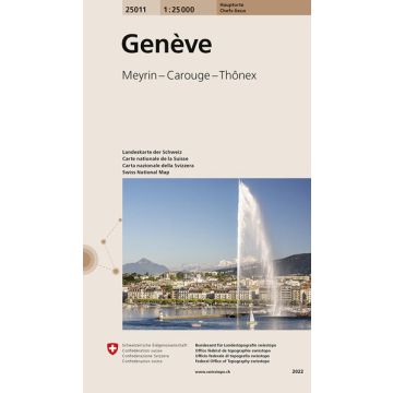 25011 Genève 1:25 000 / Swisstopo (Hauptorte)