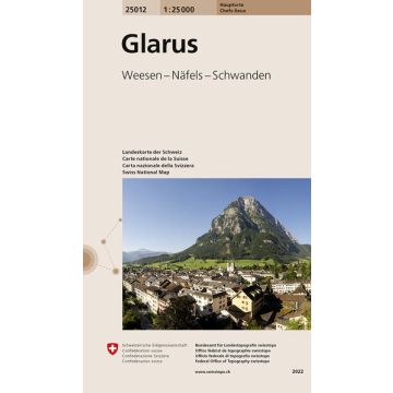 25012 Glarus 1:25 000 / Swisstopo (Hauptorte)