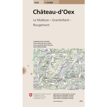 1245 Châteaux-d'Oex 1:25 000 / Swisstopo