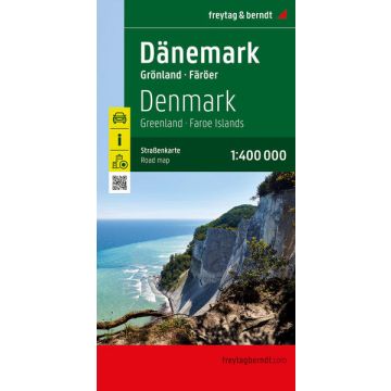 Strassenkarte Dänemark Grönland Färöer 1:400 000 / Freytag & Berndt