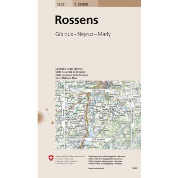 1205 Rossens 1:25 000 / Swisstopo