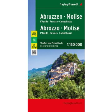 Carte routière Abruzzes Molise 1:150 000 / Freytag & Berndt