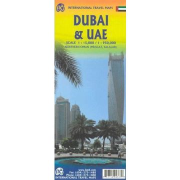 Strassenkarte Dubai 1:15 000 UAE 1: 950 000 / ITMB