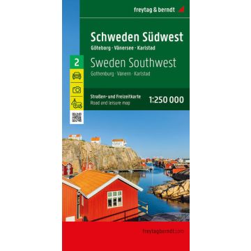 Strassenkarte Schweden 2 Südwest 1:250 000 / Freytag & Berndt