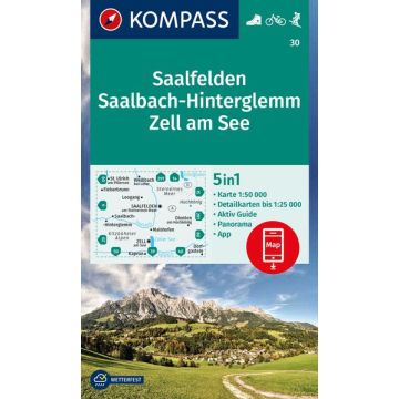 Wanderkarte Kompass 30 Saalfelden Saalbach-