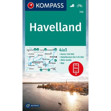 Wanderkarte Kompass 745 Havelland 1:50 000