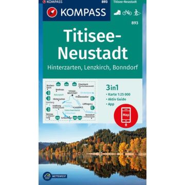 Wanderkarte Kompass 893 Titisee-Neustadt 1:25 000