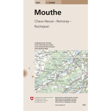 1201 Mouthe 1:25 000 / Swisstopo