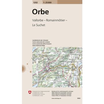 1202 Orbe 1:25 000 / Swisstopo