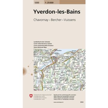 1203 Yverdon-les-Bains 1:25 000 / Swisstopo