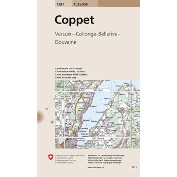 1281 Coppet 1:25 000 / Swisstopo