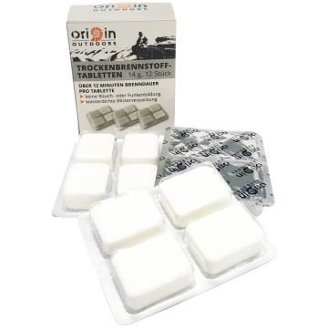 Trockenbrennstofftabletten 12 Stk. Origin Outdoors