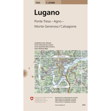 1353 Lugano 1:25 000 / Swisstopo
