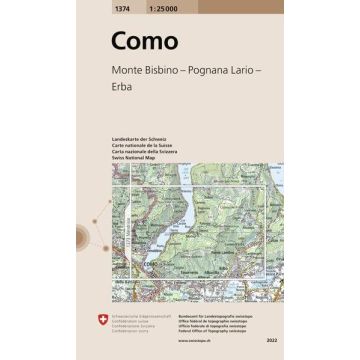 1374 Como 1:25 000 / Swisstopo