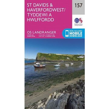 Topografische Karte OS 157 St Davids & Haverfordwest 1:50 000 / Landranger Map