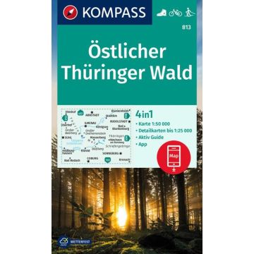 Wanderkarte Kompass 813 Östlicher Thüringer Wald
