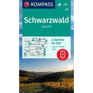 Wanderkarte Kompass 888 Schwarzwald Gesamt