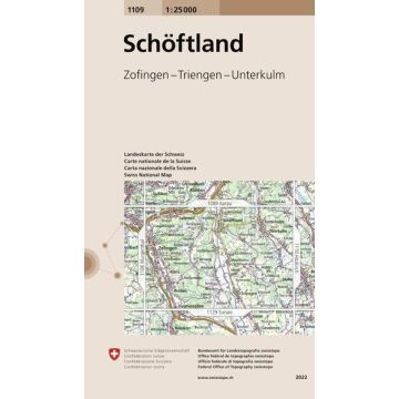 1109 Schöftland 1:25 000 / Swisstopo