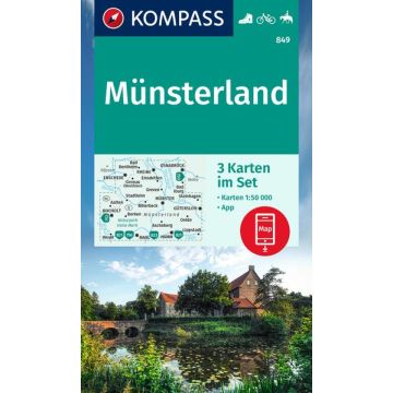 Wanderkarte Kompass 849 Münsterland 1:50 000 Set
