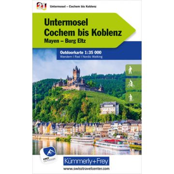 Carte de randonnée Untermosel 1:35 000 / Kümmerly & Frey Outdoorkarte 21 