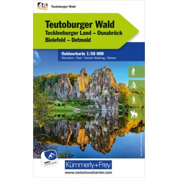 Wanderkarte Teutoburger Wald 1:35 000 Outdoorkarte 45 / Kümmerly & Frey