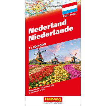 Strassenkarte Niederlande 1:200 000 / Hallwag