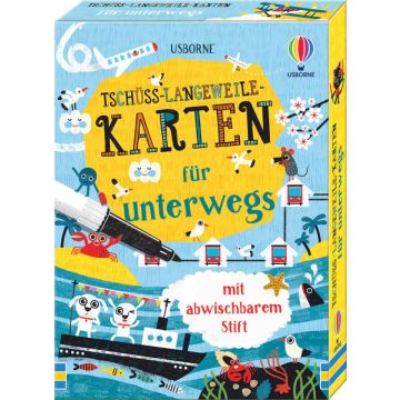 Tschüss-Langeweile-Karten für unterwegs / Usborne