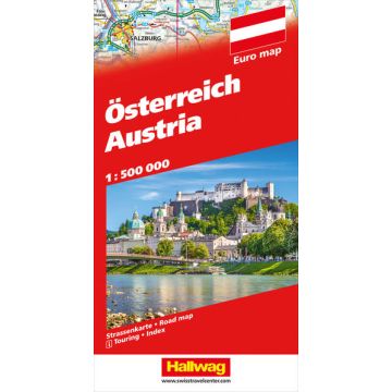 Strassenkarte Österreich 1: 500 000 / Hallwag