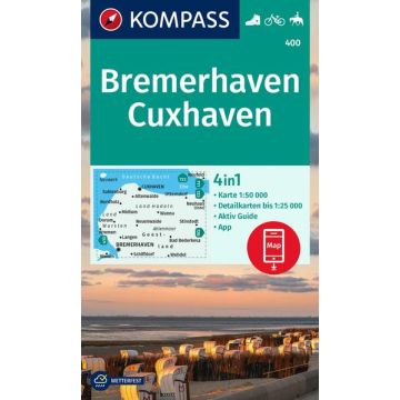 Wanderkarte Kompass 400 Bremerhaven Cuxhaven