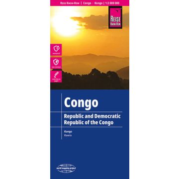Strassenkarte Kongo Congo 1:2 Mio. / Reise Know-How