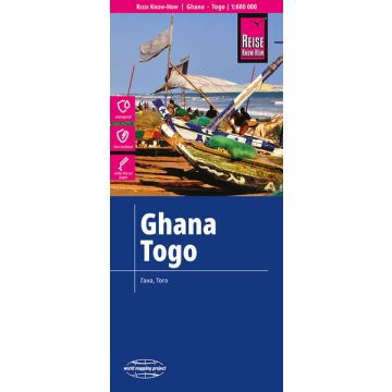 Strassenkarte Ghana Togo 1:600 000 / Reise Know-How