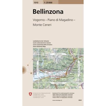 1313 Bellinzona 1:25 000 / Swisstopo