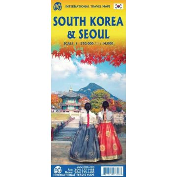 Strassenkarte South Korea 1:550 000 / Stadtplan Seoul 1:15 000 / ITMB